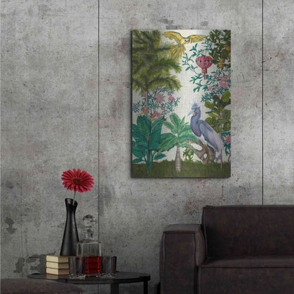 Luxe Metal Art 'Paradis Chinoiserie I' by Naomi McCavitt, Metal Wall Art,24x36