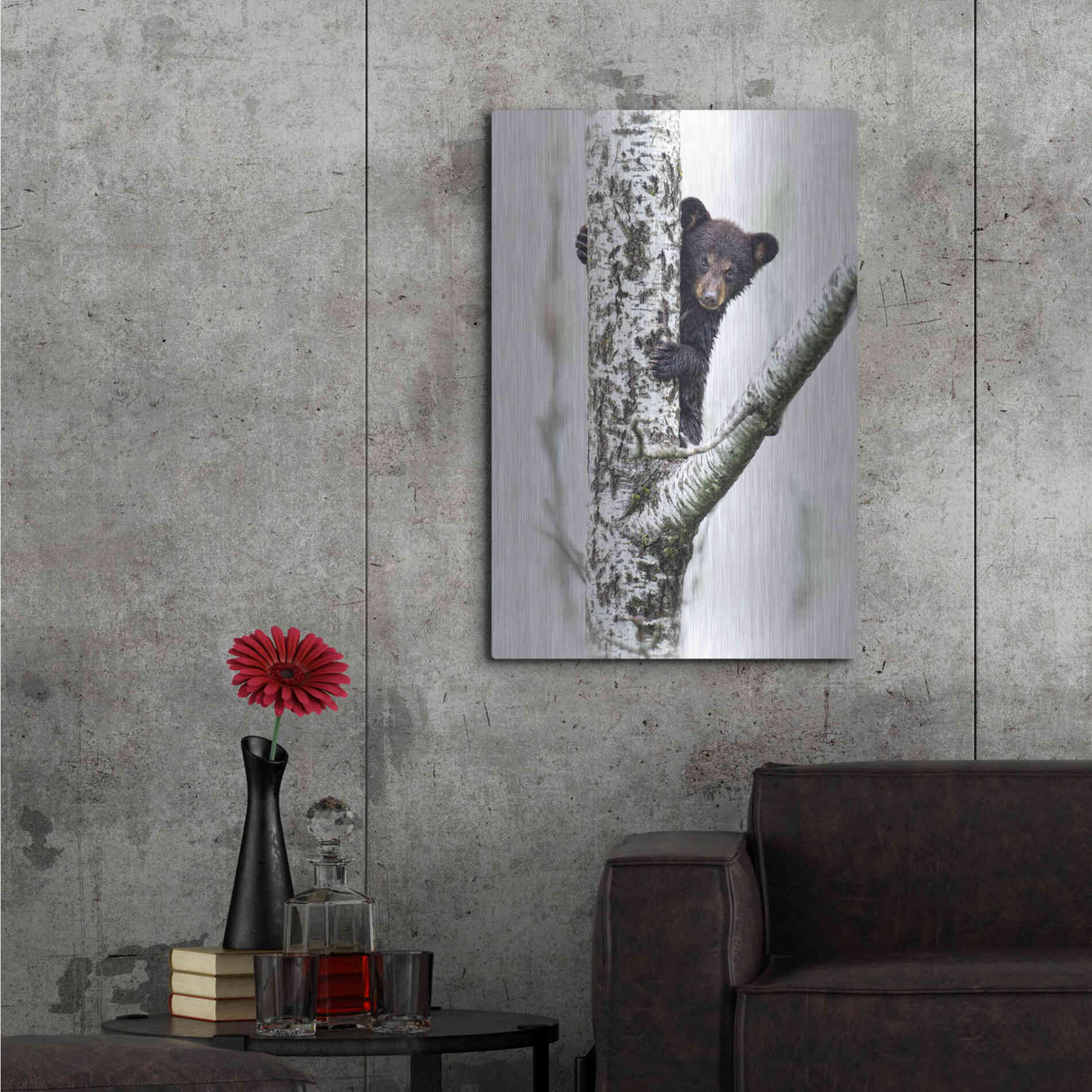 Luxe Metal Art 'Bears at Play V' by PH Burchett, Metal Wall Art,24x36