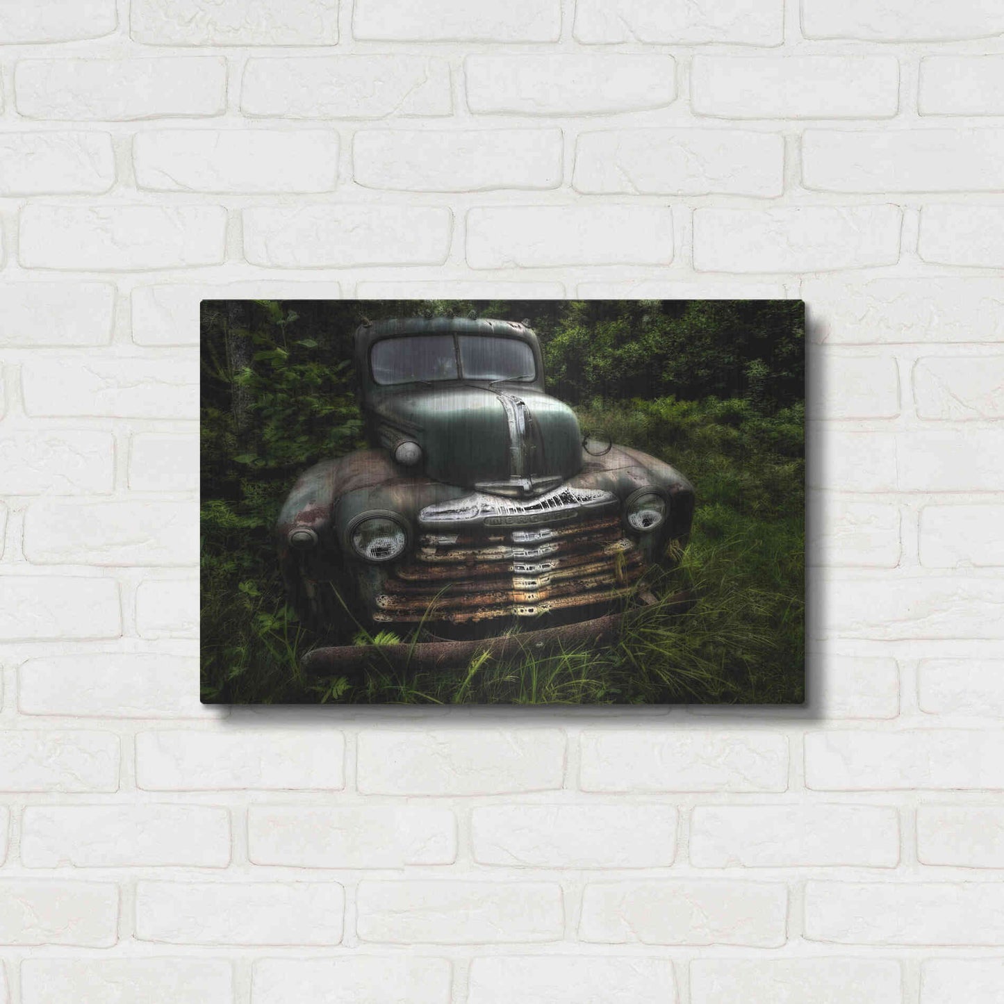 Luxe Metal Art 'Rusty Auto I' by PH Burchett, Metal Wall Art,24x16