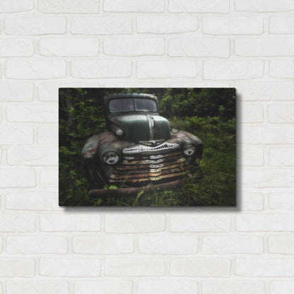 Luxe Metal Art 'Rusty Auto I' by PH Burchett, Metal Wall Art,24x16