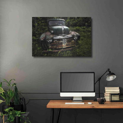 Luxe Metal Art 'Rusty Auto I' by PH Burchett, Metal Wall Art,36x24