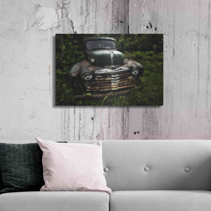 Luxe Metal Art 'Rusty Auto I' by PH Burchett, Metal Wall Art,36x24