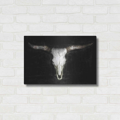 Luxe Metal Art 'Cow Skull' by PH Burchett, Metal Wall Art,24x16