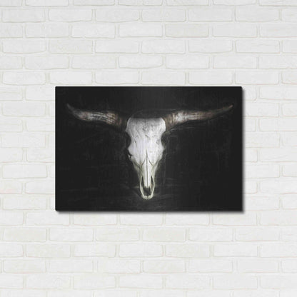 Luxe Metal Art 'Cow Skull' by PH Burchett, Metal Wall Art,36x24