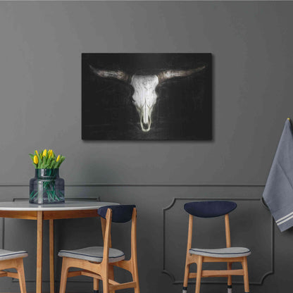 Luxe Metal Art 'Cow Skull' by PH Burchett, Metal Wall Art,36x24