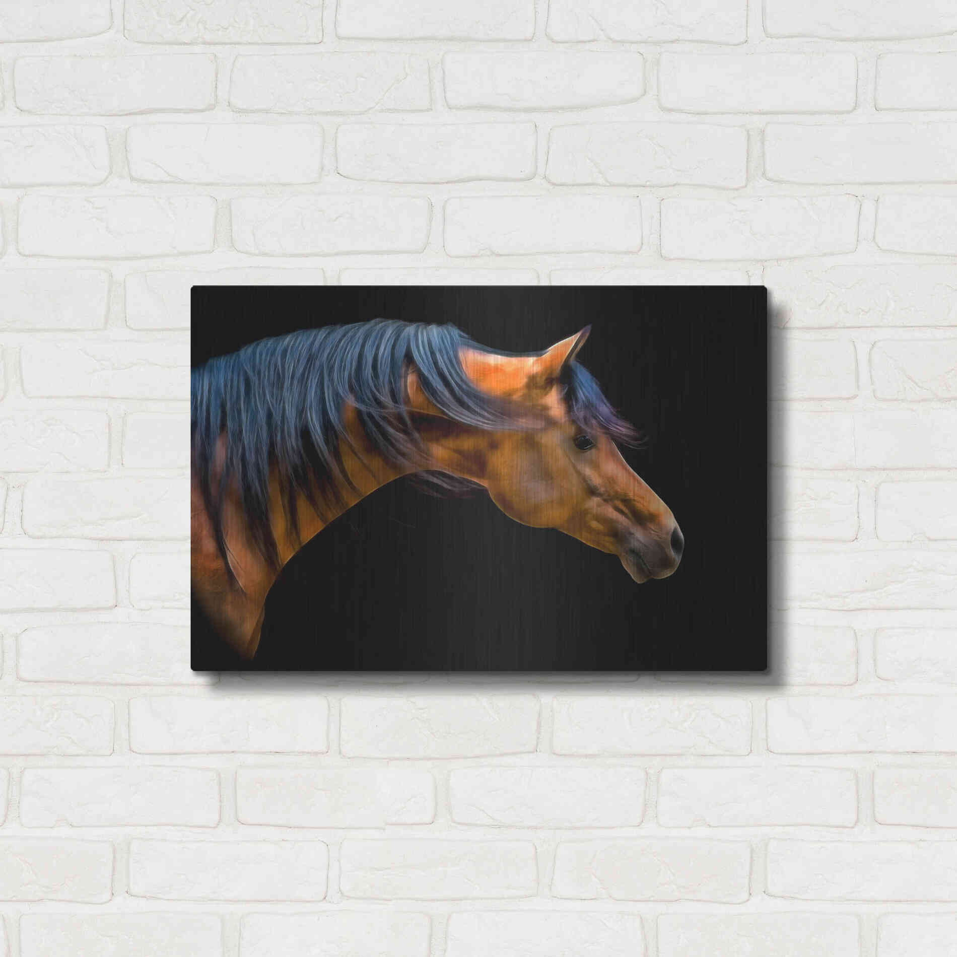 Luxe Metal Art 'Wind Swept' by PH Burchett, Metal Wall Art,24x16