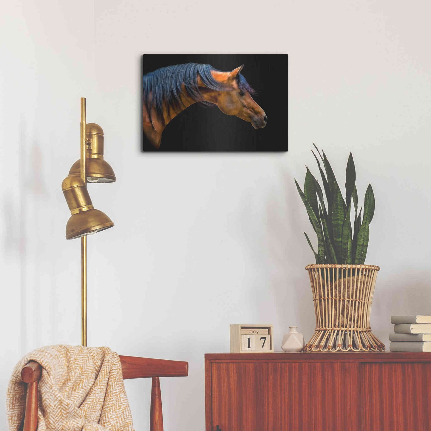 Luxe Metal Art 'Wind Swept' by PH Burchett, Metal Wall Art,24x16