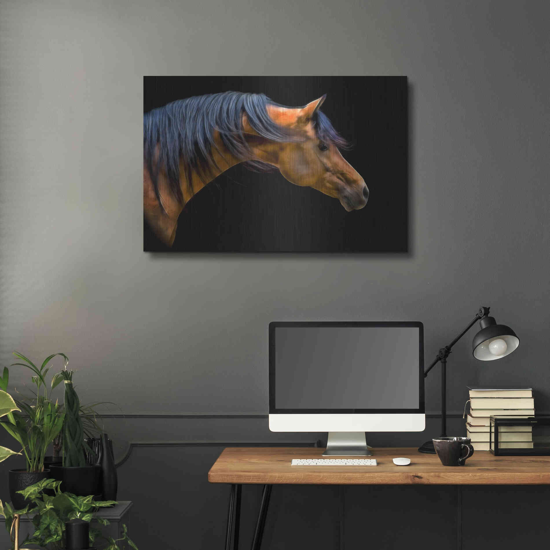 Luxe Metal Art 'Wind Swept' by PH Burchett, Metal Wall Art,36x24