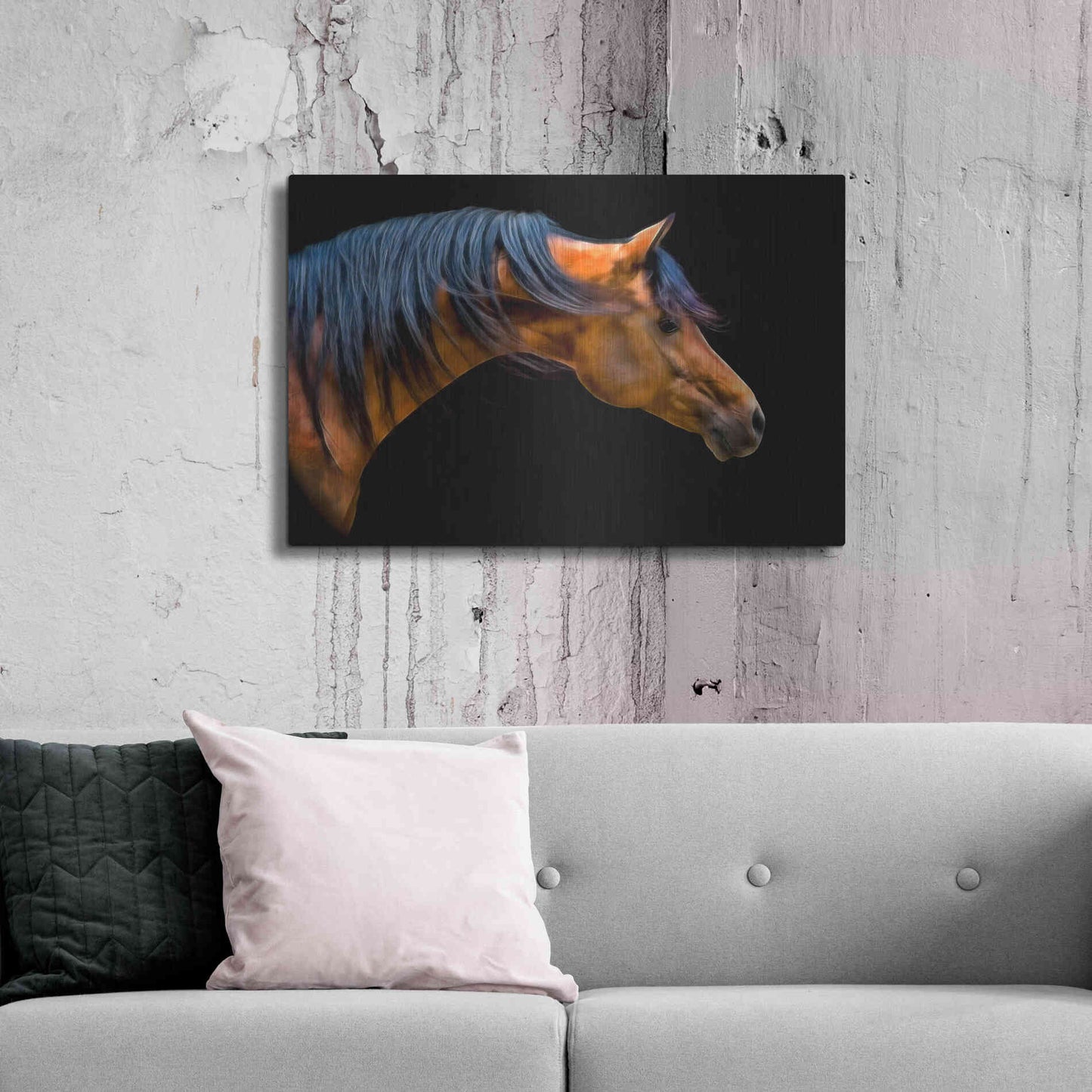 Luxe Metal Art 'Wind Swept' by PH Burchett, Metal Wall Art,36x24