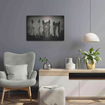 Luxe Metal Art 'Three Amigos I' by PH Burchett, Metal Wall Art,24x16