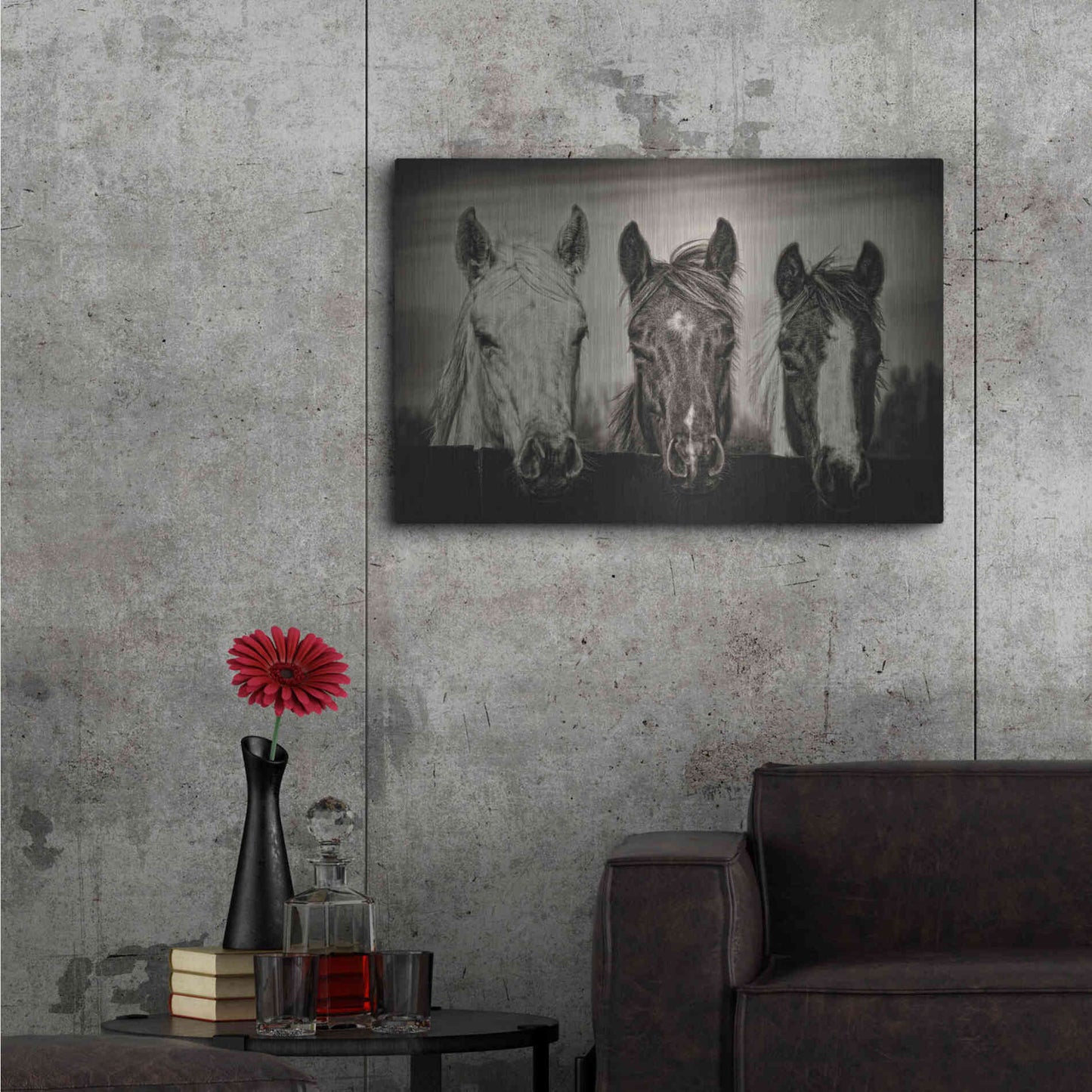 Luxe Metal Art 'Three Amigos I' by PH Burchett, Metal Wall Art,36x24