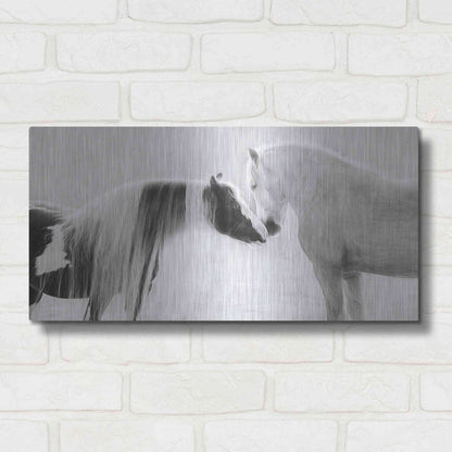 Luxe Metal Art 'Collection of Horses III' by PH Burchett, Metal Wall Art,24x12