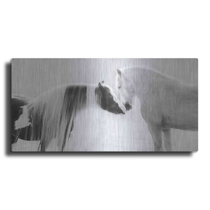 Luxe Metal Art 'Collection of Horses III' by PH Burchett, Metal Wall Art