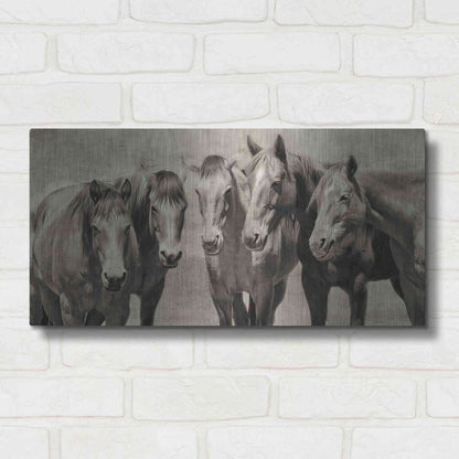 Luxe Metal Art 'Meeting of the Minds' by PH Burchett, Metal Wall Art,24x12