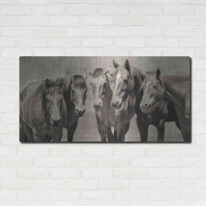 Luxe Metal Art 'Meeting of the Minds' by PH Burchett, Metal Wall Art,48x24