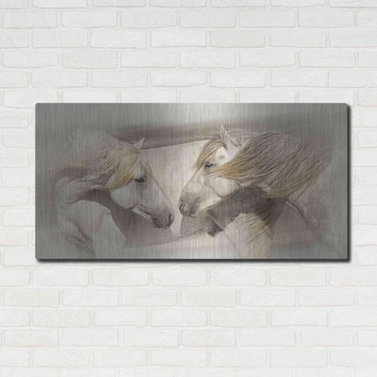 Luxe Metal Art 'Old Acquaintances' by PH Burchett, Metal Wall Art,48x24
