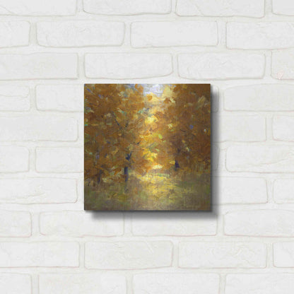 Luxe Metal Art 'Cottonwoods' by Sheila Finch, Metal Wall Art,12x12