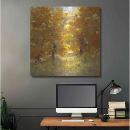 Luxe Metal Art 'Cottonwoods' by Sheila Finch, Metal Wall Art,36x36