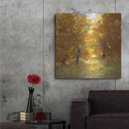 Luxe Metal Art 'Cottonwoods' by Sheila Finch, Metal Wall Art,36x36
