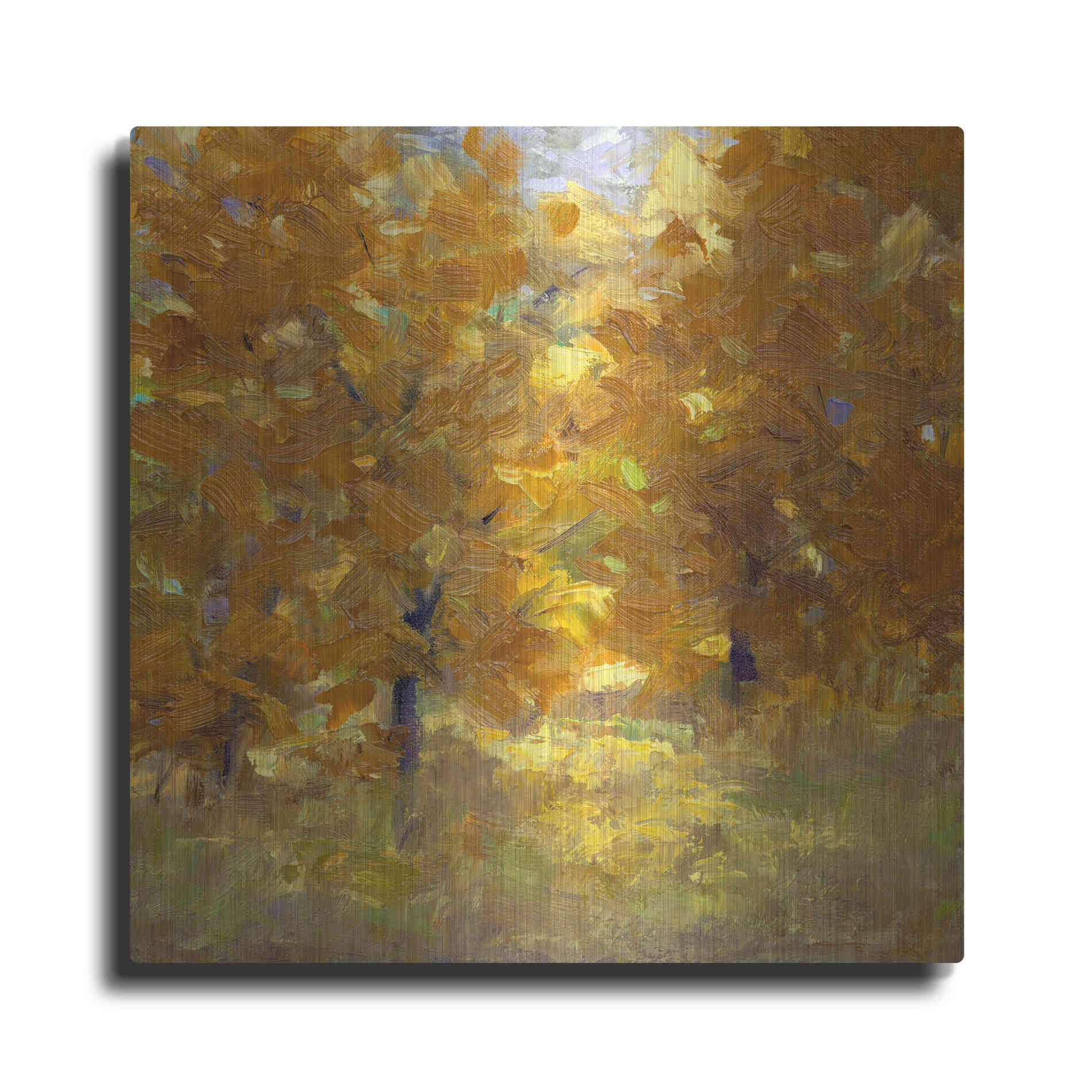 Luxe Metal Art 'Cottonwoods' by Sheila Finch, Metal Wall Art