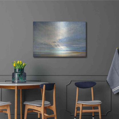 Luxe Metal Art 'Heavenly Light II' by Sheila Finch, Metal Wall Art,36x24