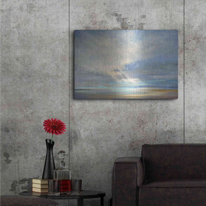 Luxe Metal Art 'Heavenly Light II' by Sheila Finch, Metal Wall Art,36x24