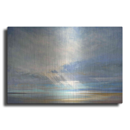 Luxe Metal Art 'Heavenly Light II' by Sheila Finch, Metal Wall Art