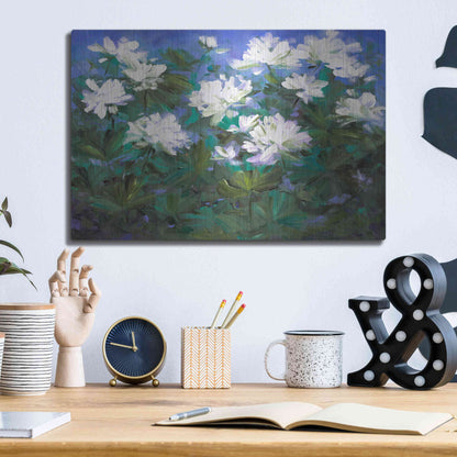 Luxe Metal Art 'Spring Flowers' by Sheila Finch, Metal Wall Art,16x12