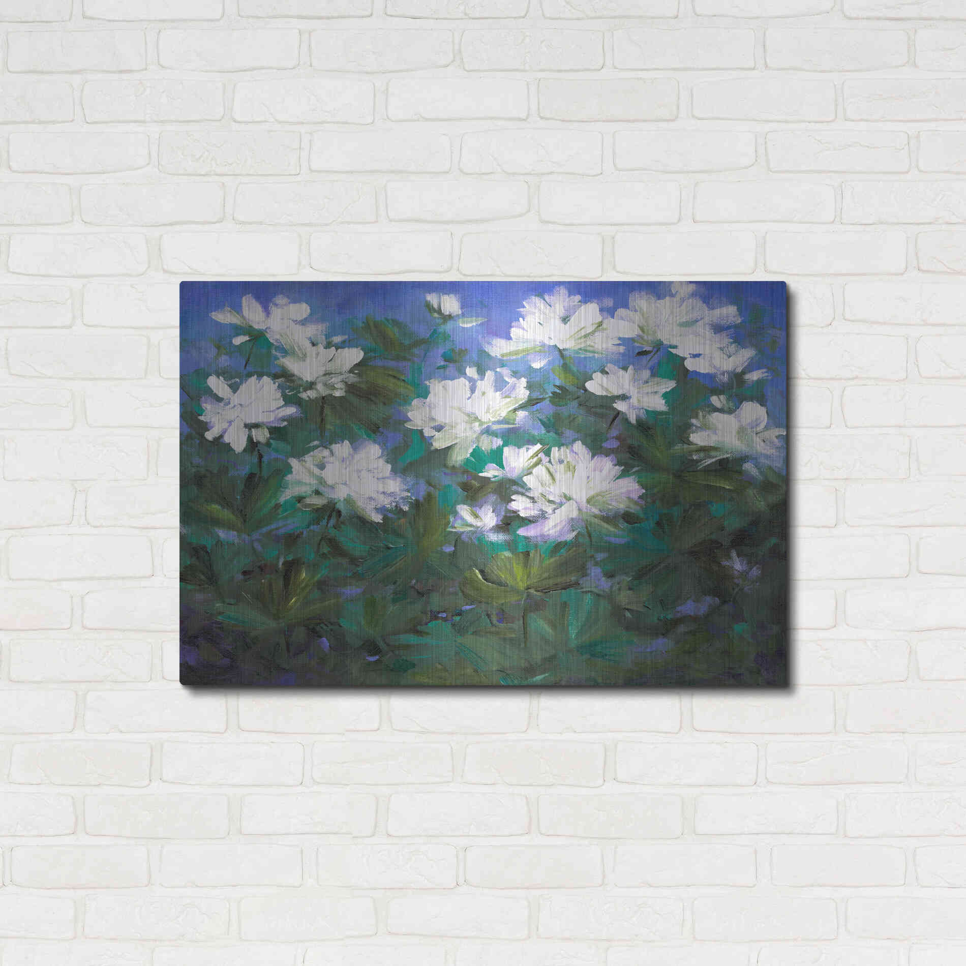 Luxe Metal Art 'Spring Flowers' by Sheila Finch, Metal Wall Art,36x24