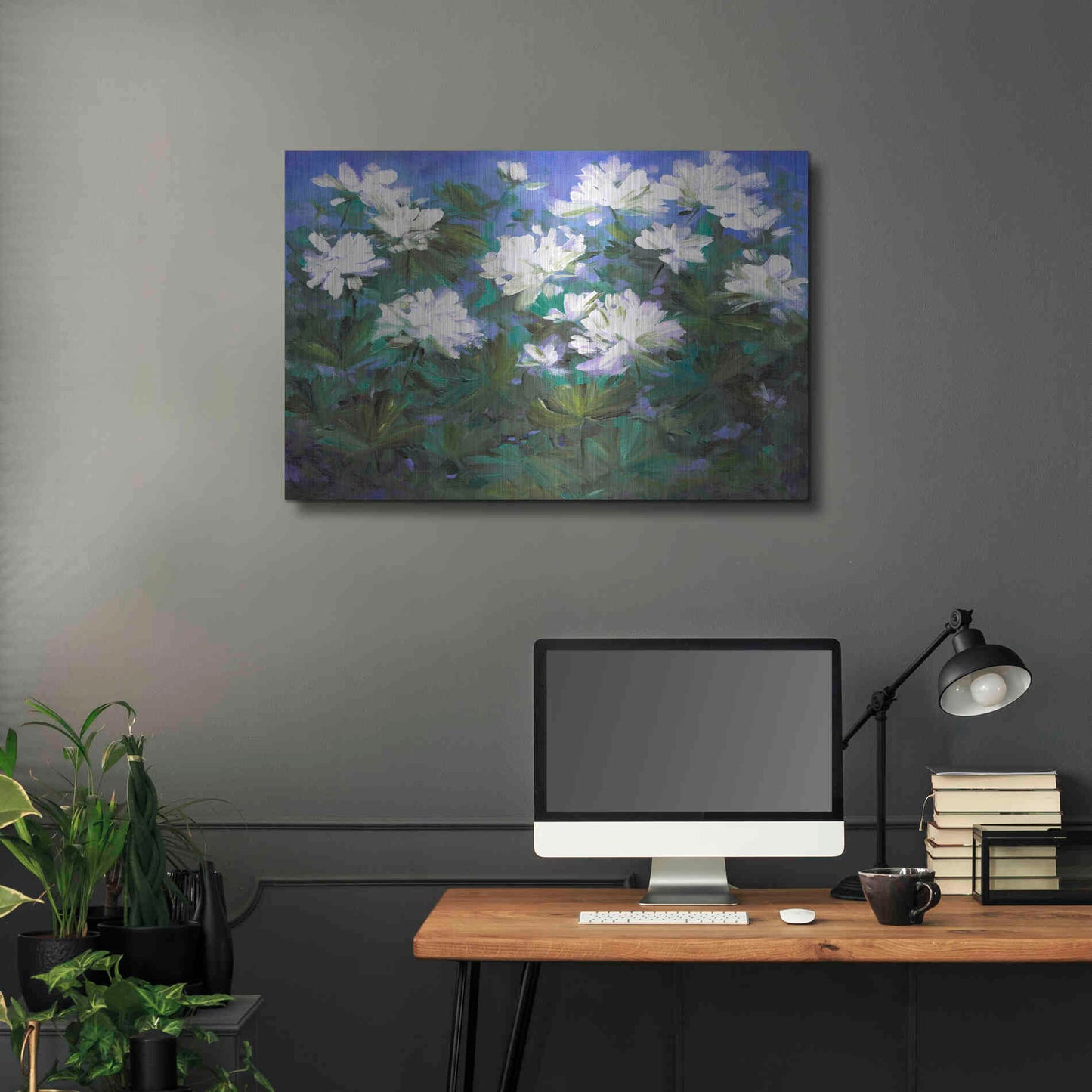 Luxe Metal Art 'Spring Flowers' by Sheila Finch, Metal Wall Art,36x24