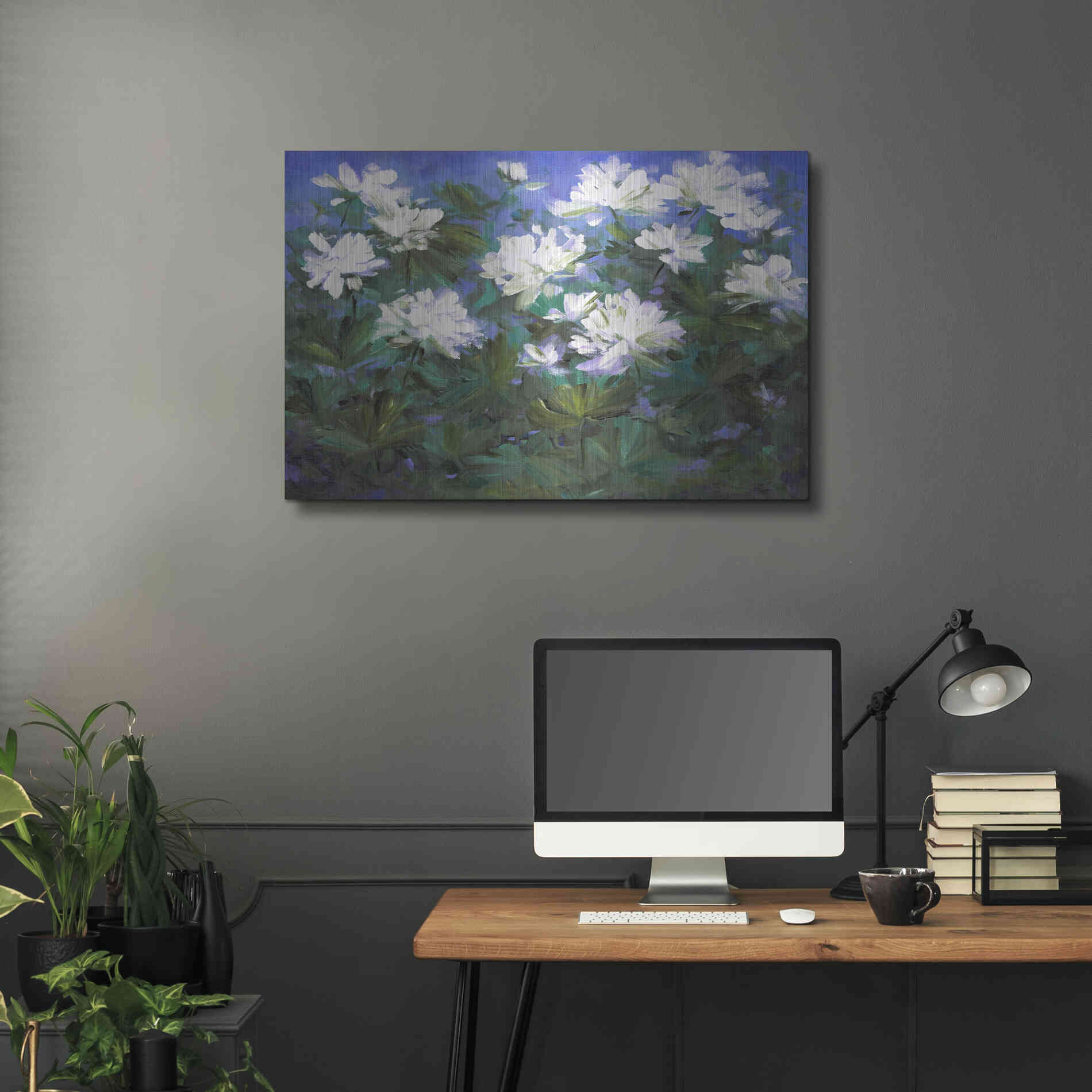 Luxe Metal Art 'Spring Flowers' by Sheila Finch, Metal Wall Art,36x24