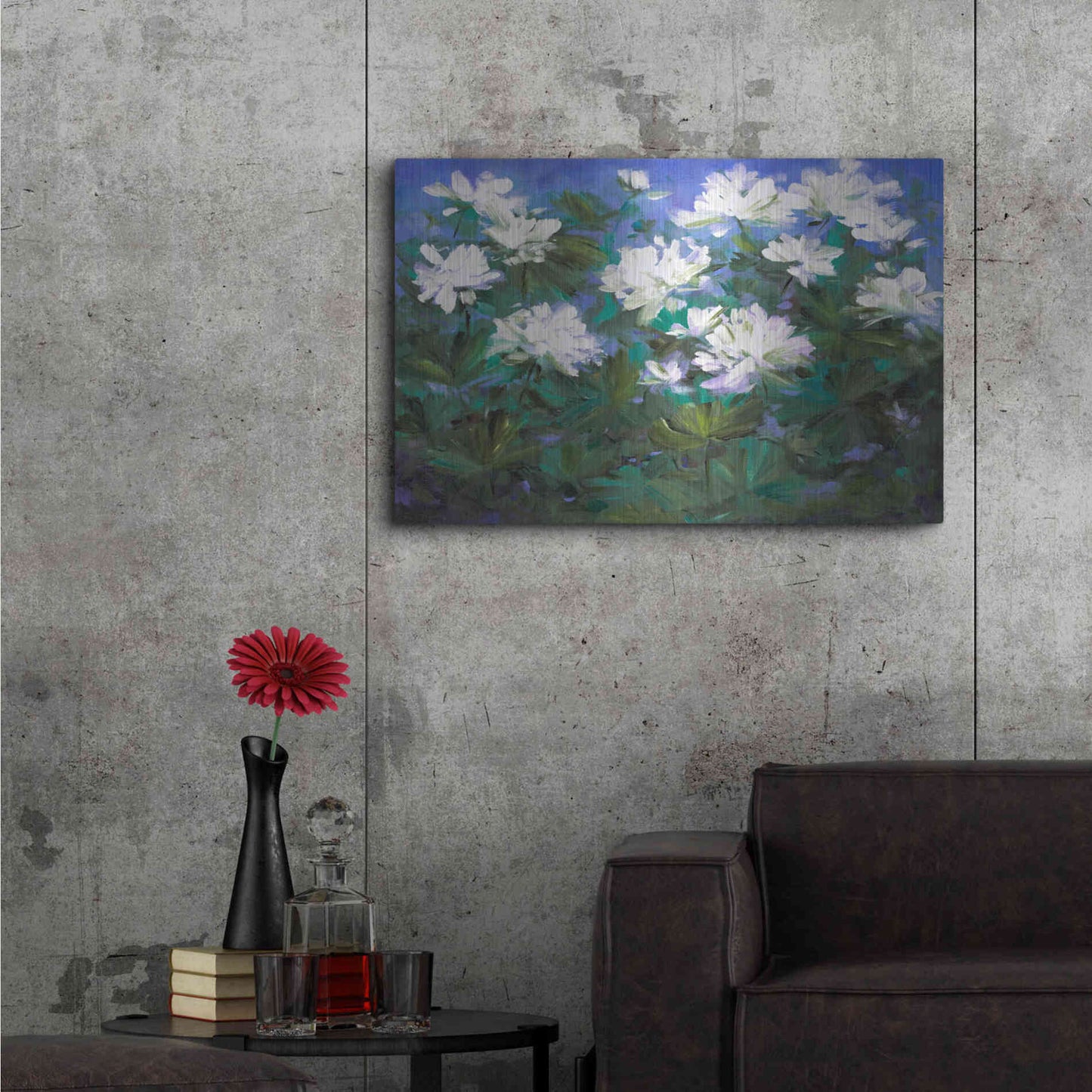 Luxe Metal Art 'Spring Flowers' by Sheila Finch, Metal Wall Art,36x24