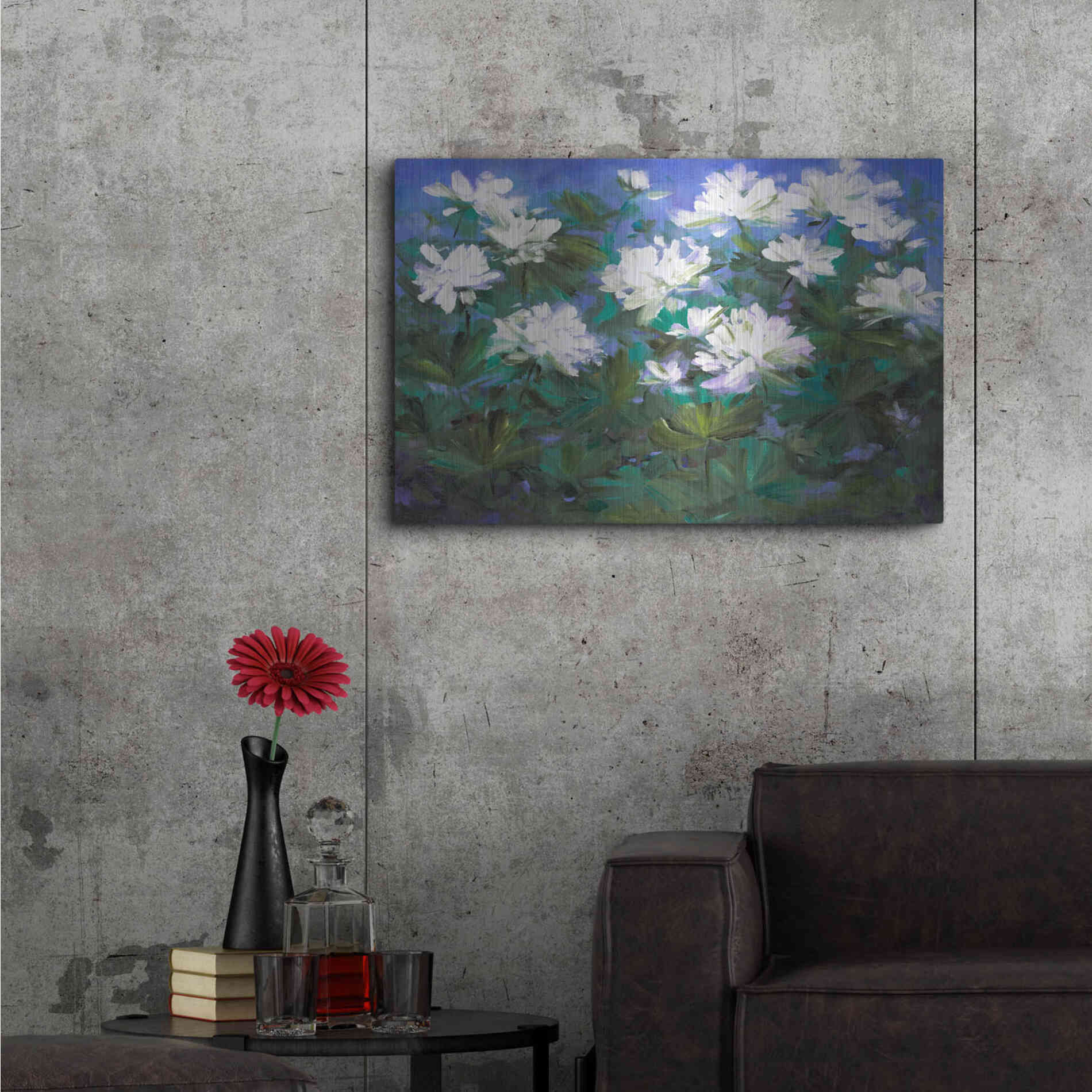Luxe Metal Art 'Spring Flowers' by Sheila Finch, Metal Wall Art,36x24