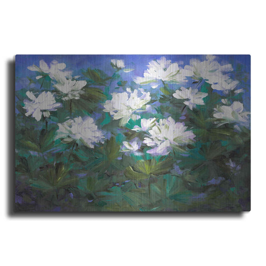 Luxe Metal Art 'Spring Flowers' by Sheila Finch, Metal Wall Art
