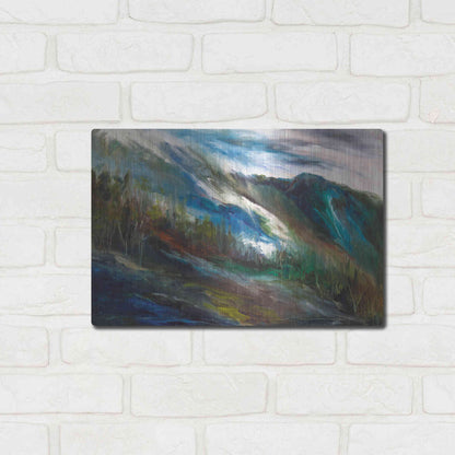 Luxe Metal Art 'Sierra Storm' by Sheila Finch, Metal Wall Art,16x12