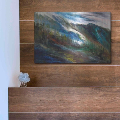 Luxe Metal Art 'Sierra Storm' by Sheila Finch, Metal Wall Art,16x12