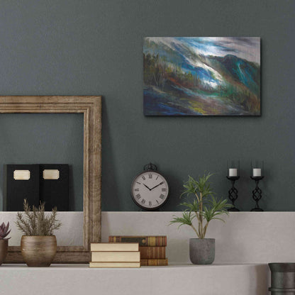 Luxe Metal Art 'Sierra Storm' by Sheila Finch, Metal Wall Art,16x12