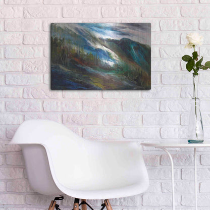 Luxe Metal Art 'Sierra Storm' by Sheila Finch, Metal Wall Art,24x16