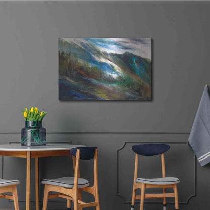 Luxe Metal Art 'Sierra Storm' by Sheila Finch, Metal Wall Art,36x24