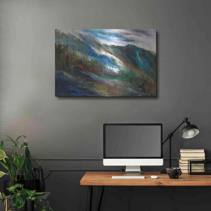 Luxe Metal Art 'Sierra Storm' by Sheila Finch, Metal Wall Art,36x24