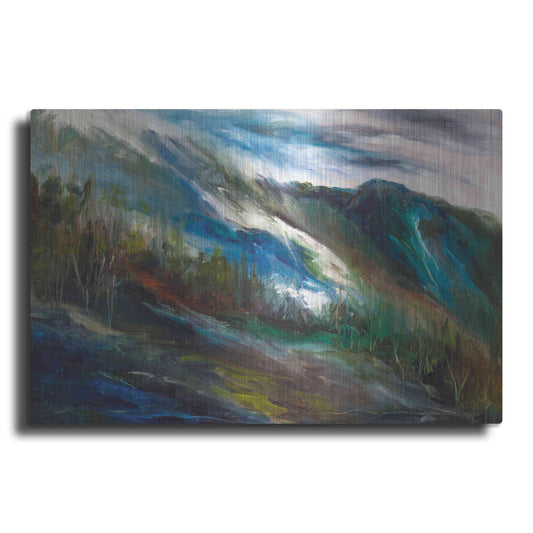 Luxe Metal Art 'Sierra Storm' by Sheila Finch, Metal Wall Art
