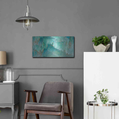 Luxe Metal Art 'Break Through II' by Sheila Finch, Metal Wall Art,24x12