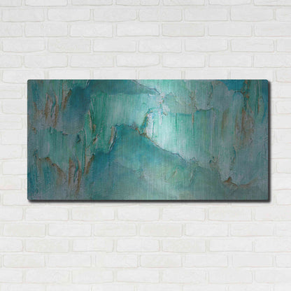 Luxe Metal Art 'Break Through II' by Sheila Finch, Metal Wall Art,48x24