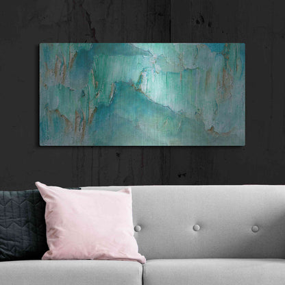 Luxe Metal Art 'Break Through II' by Sheila Finch, Metal Wall Art,48x24