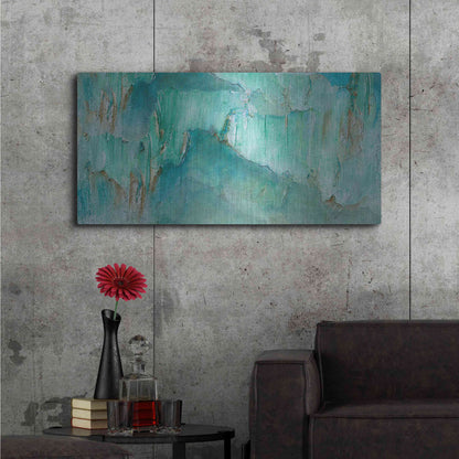 Luxe Metal Art 'Break Through II' by Sheila Finch, Metal Wall Art,48x24