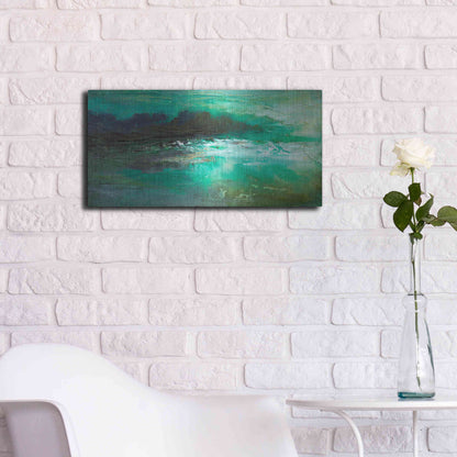 Luxe Metal Art 'Dusk on the Coast' by Sheila Finch, Metal Wall Art,24x12