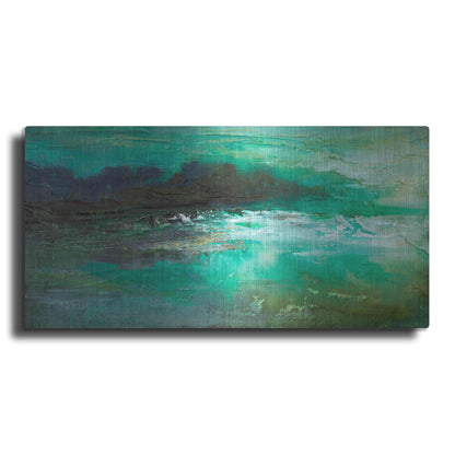 Luxe Metal Art 'Dusk on the Coast' by Sheila Finch, Metal Wall Art