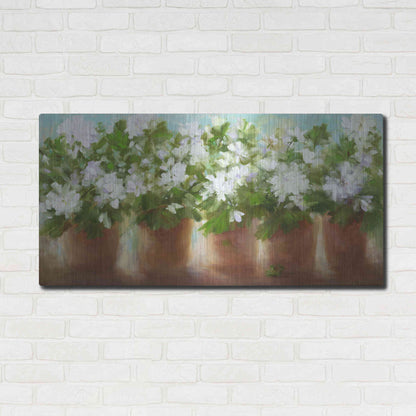 Luxe Metal Art 'In Full Bloom' by Sheila Finch, Metal Wall Art,48x24