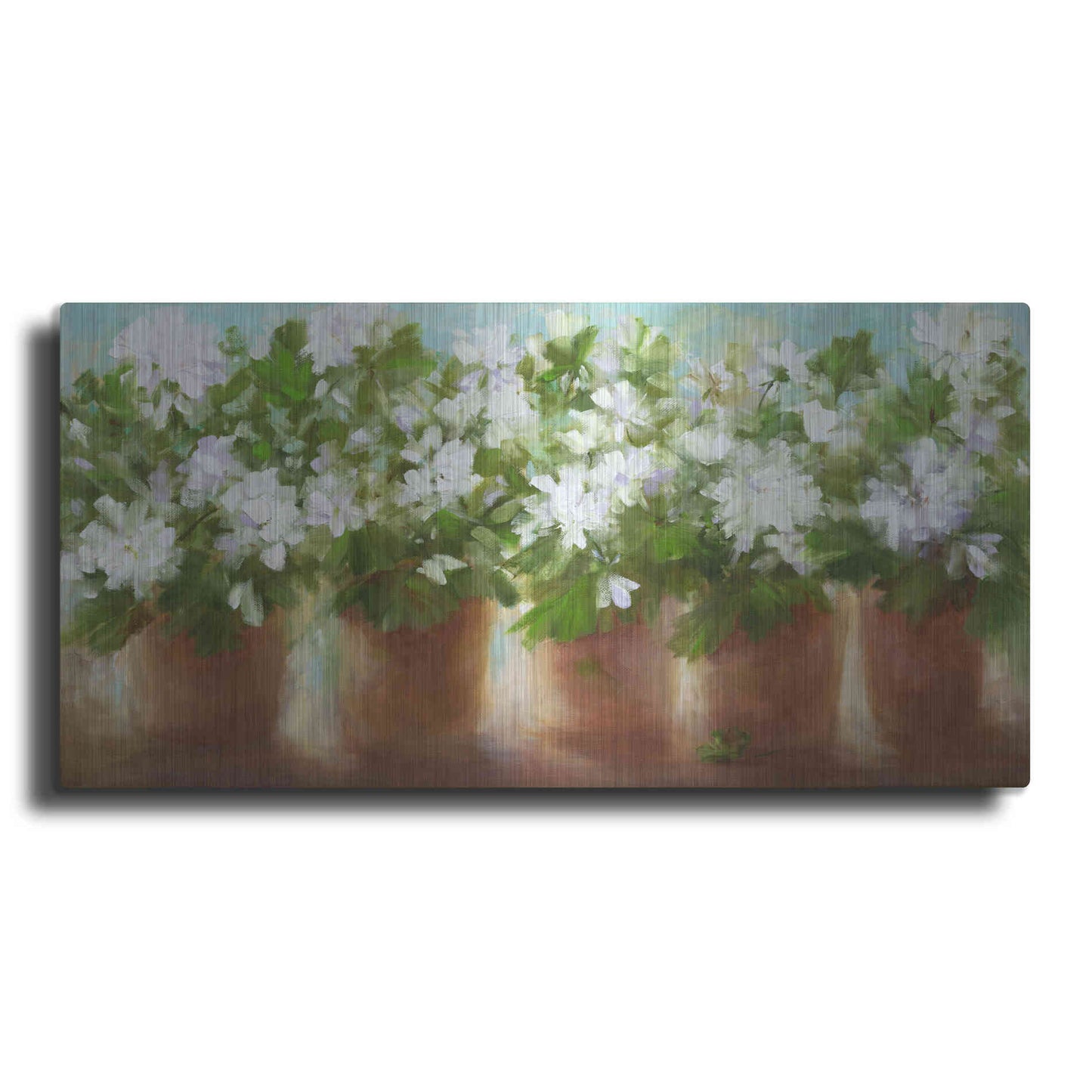 Luxe Metal Art 'In Full Bloom' by Sheila Finch, Metal Wall Art