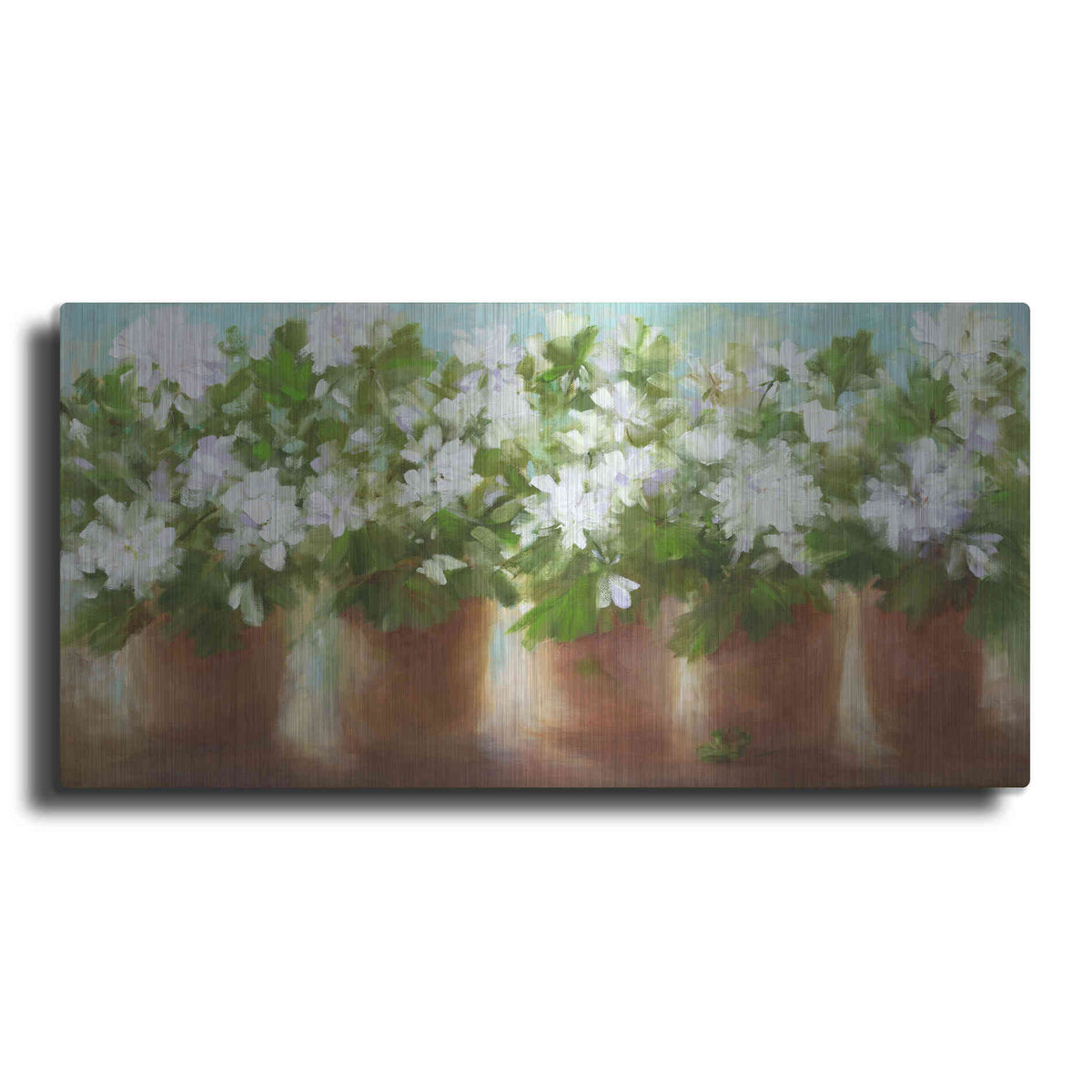Luxe Metal Art 'In Full Bloom' by Sheila Finch, Metal Wall Art
